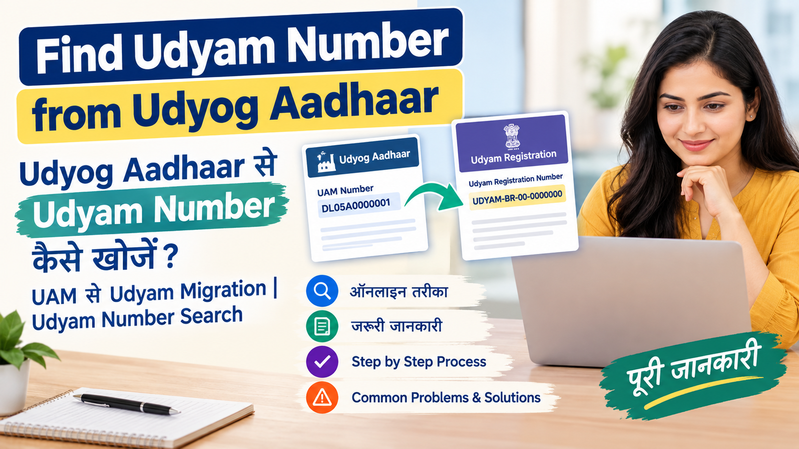 Find Udyam Number from Udyog Aadhaar | UAM to Udyam Migration | Udyam Number Search